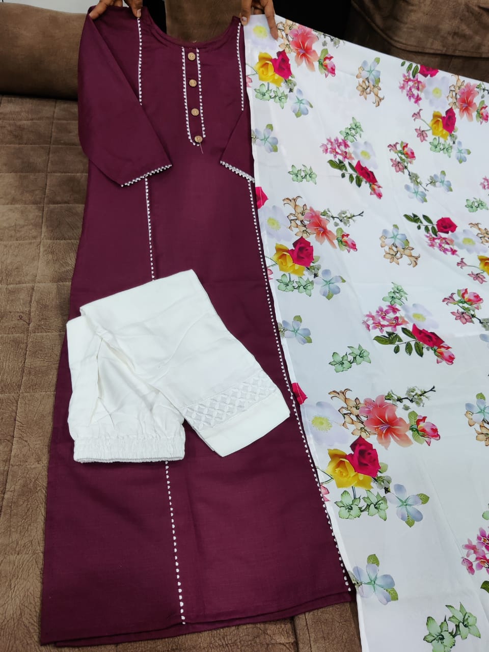 New Launching Magical Digital Print Kurti Set with Pant & Dupatta 🌸💥